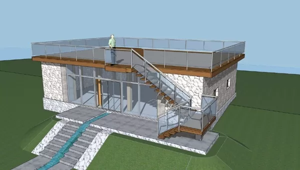 Stone wall renovation project